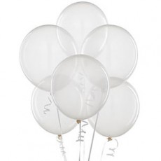 Balloons latex clear x10